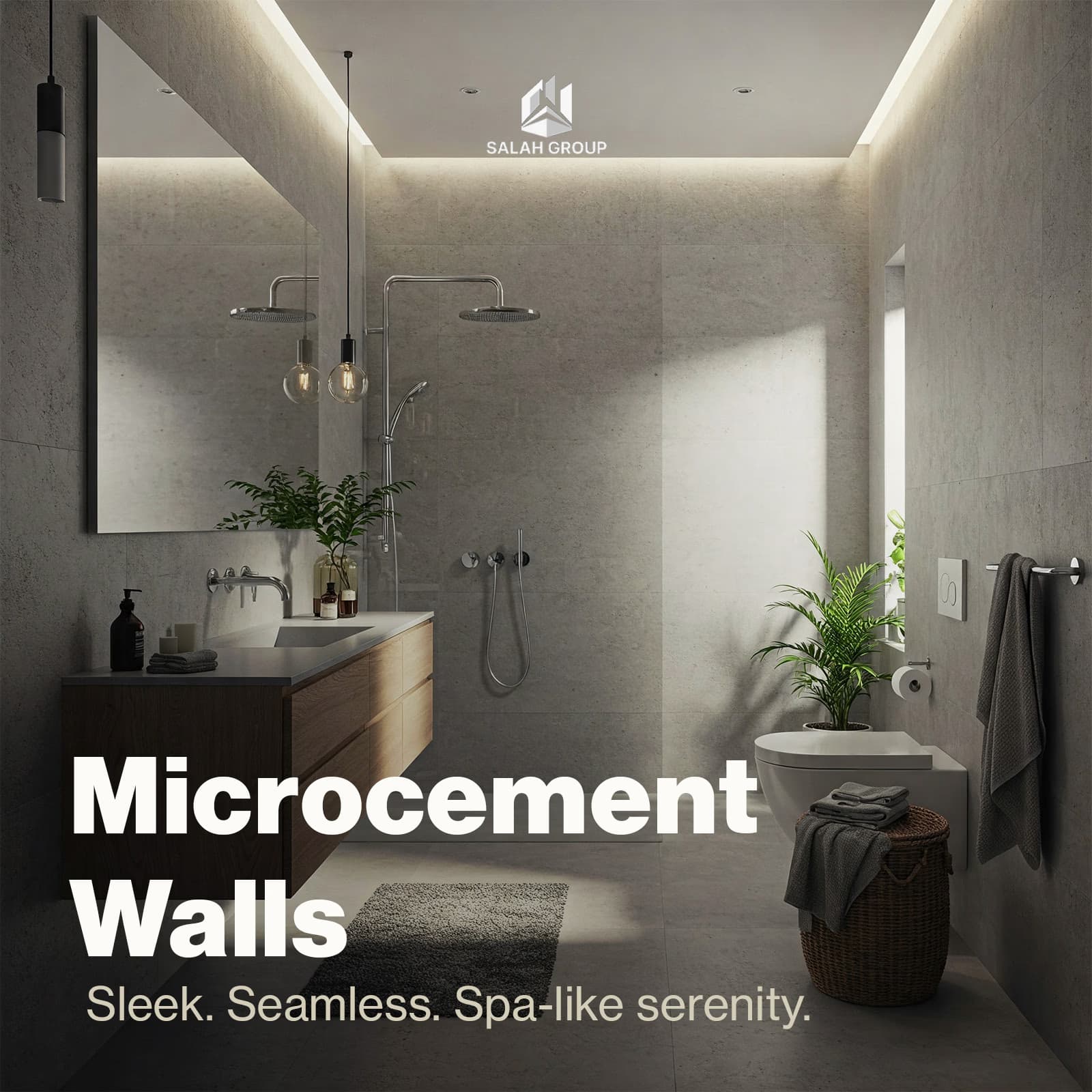 Microcement walls